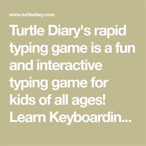 886,444 Plays Grade 1, 2, 3, 4, 5 (5400) Fish Typing. . Turtlediary typing